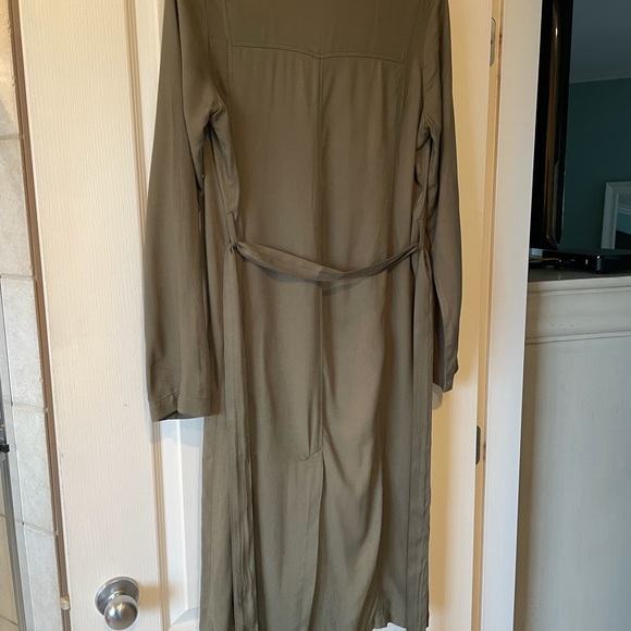 Forever 21 Olive Green Belted Trench Size M - Picture 4 of 5